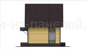 Готовый проект №53 классического, недорогого дома из СИП панелей с отделкой под ключ в стиле фахверк, 127 м2 (Новосибирск, Томск, Барнаул, Алтай, Новокузнецк)